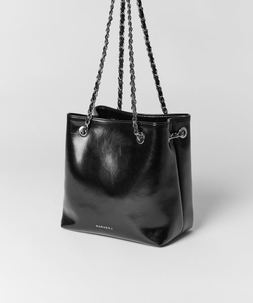 GISELLE CHAIN SHOULDER BAG - 3 COLORS BLACK