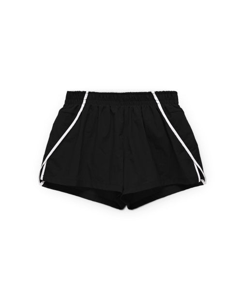 RUNNING TRACK NYLON SHORTS - 3 COLORS BLACK