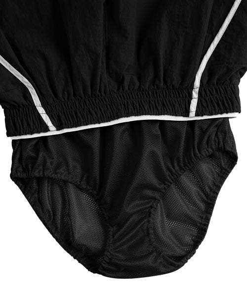 RUNNING TRACK NYLON SHORTS - 3 COLORS BLACK