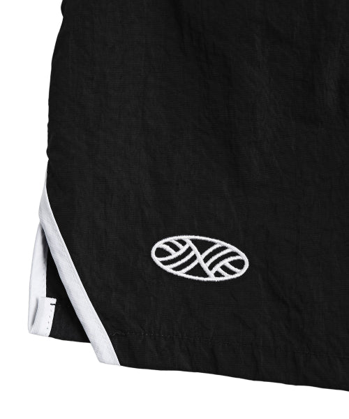 RUNNING TRACK NYLON SHORTS - 3 COLORS BLACK