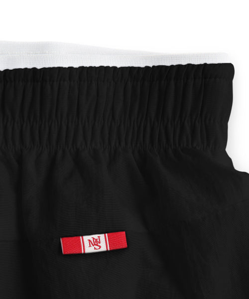 RUNNING TRACK NYLON SHORTS - 3 COLORS BLACK