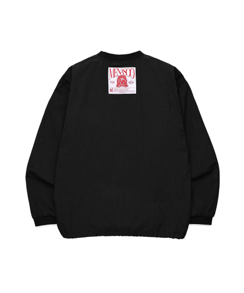 HEARTTRACK VNECK NYLON ANORAK JACKET - 3 COLORS BLACK