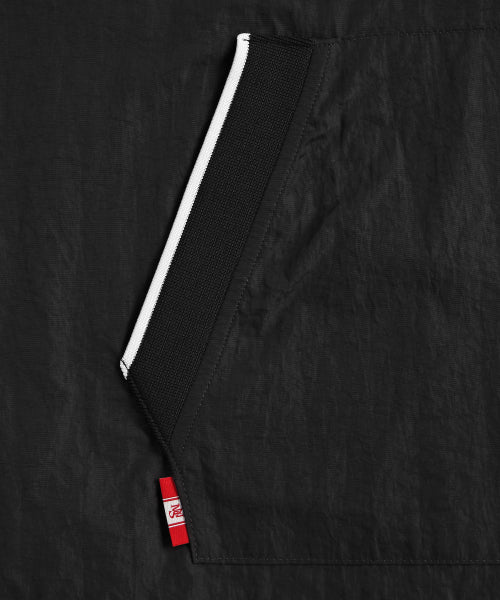 HEARTTRACK VNECK NYLON ANORAK JACKET - 3 COLORS BLACK