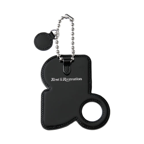 MIRROR CARD HOLDER KEYRING - - 3 COLORS BLACK