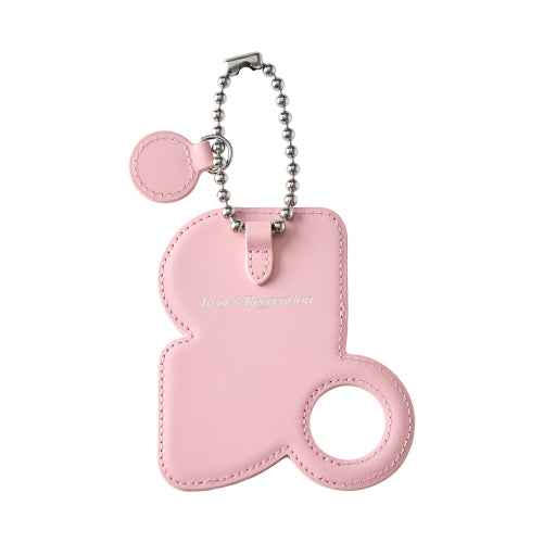 MIRROR CARD HOLDER KEYRING - - 3 COLORS PINK