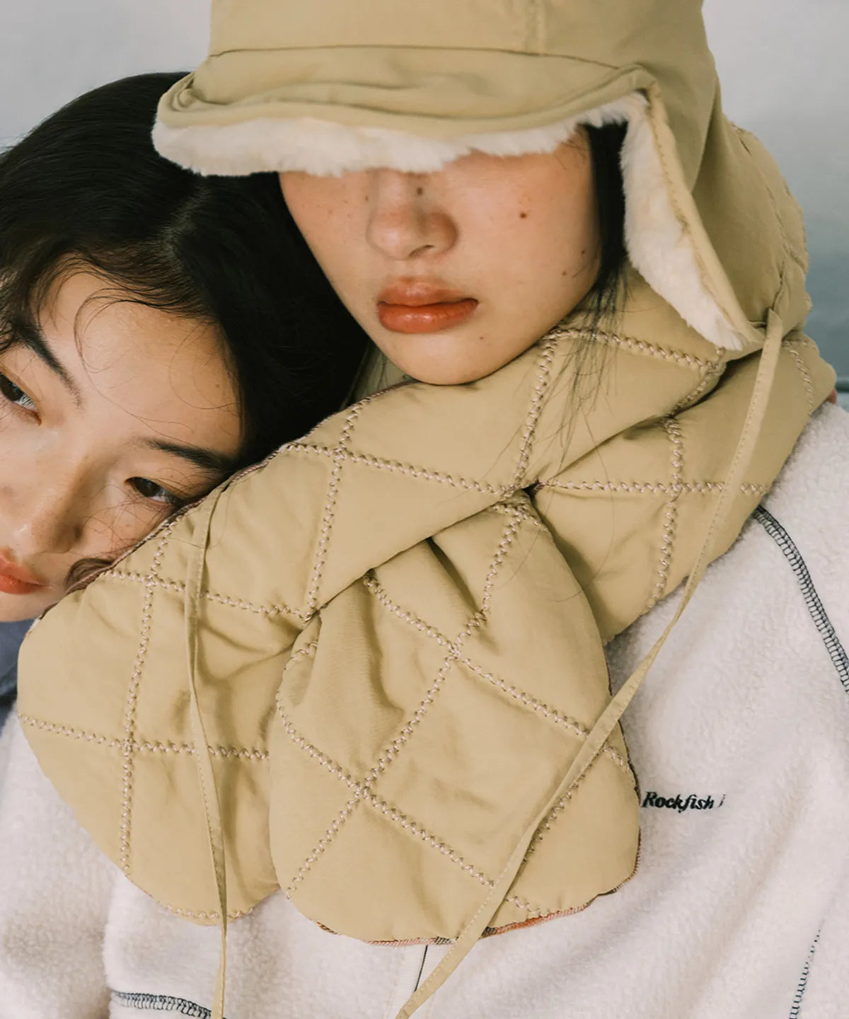 PADDED NYLON SCARF - 5 colors