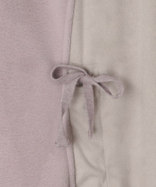 DRAW STRING FLEECE PANTS - 3 COLORS PINK