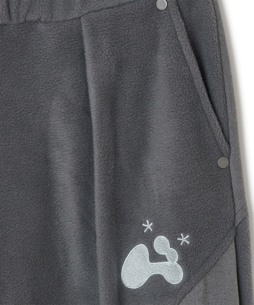 DRAW STRING FLEECE PANTS - 3 COLORS CHARCOAL