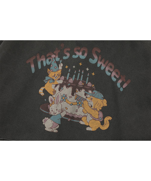 CAKE TEE PIGMENT HOODIE - 2 COLORS SMOKE BLACK