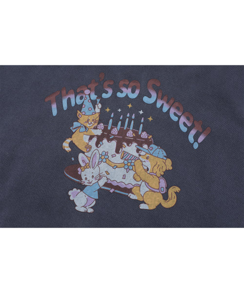 CAKE TEE PIGMENT HOODIE - 2 COLORS BLUE