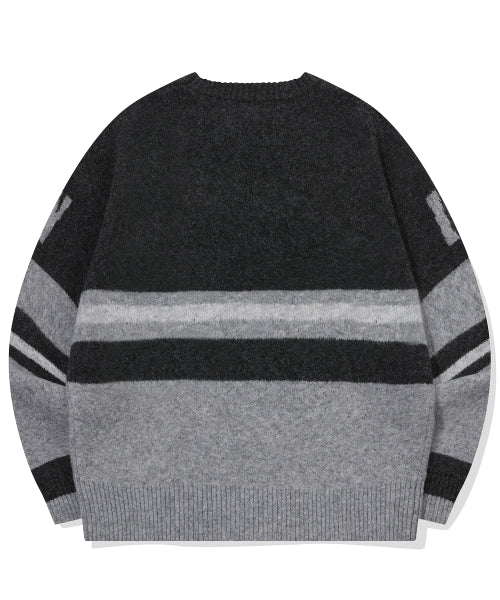BRUSHED KNIT - 2 COLORS CHARCOAL