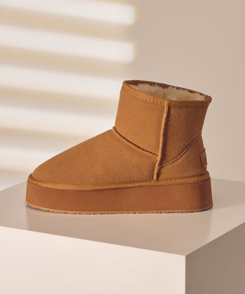 PLATFORM BOOTS BROWN
