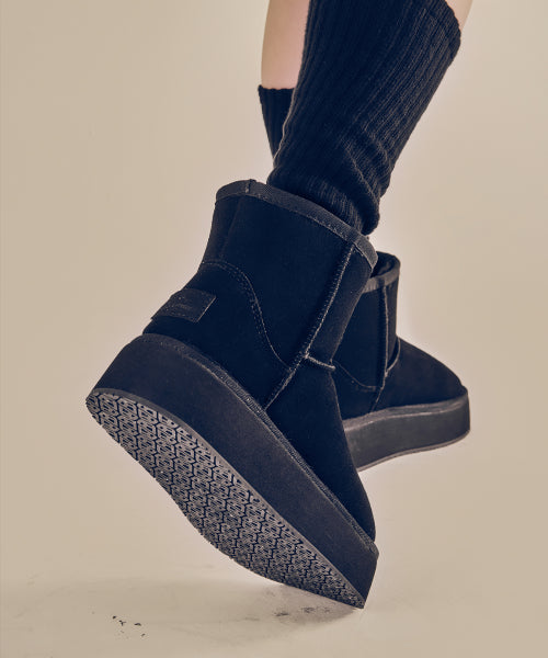 PLATFORM BOOTS BLACK