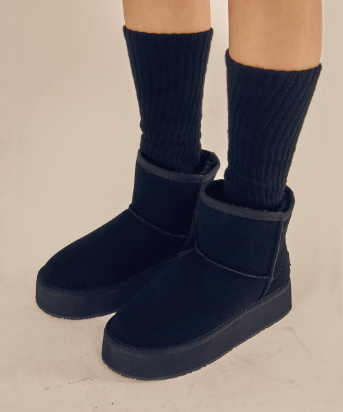 PLATFORM BOOTS BLACK