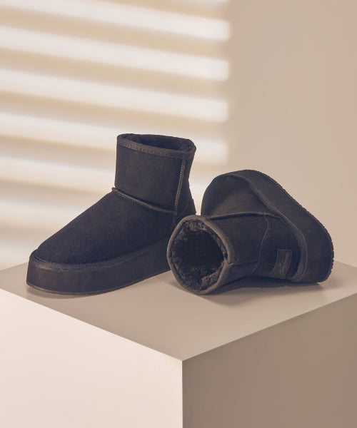 PLATFORM BOOTS BLACK
