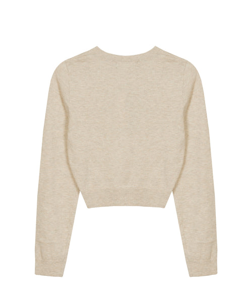 MINI BUTTERFLY SIGNATURE SLEEVE KNIT #徐睿知同款! - 6 COLORS BROWN