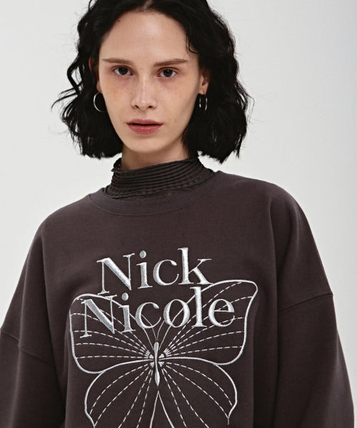 VOLUME BUTTERFLY SIGNATURE SWEATSHIRT #徐睿知同款! - 10 COLORS SILVER
