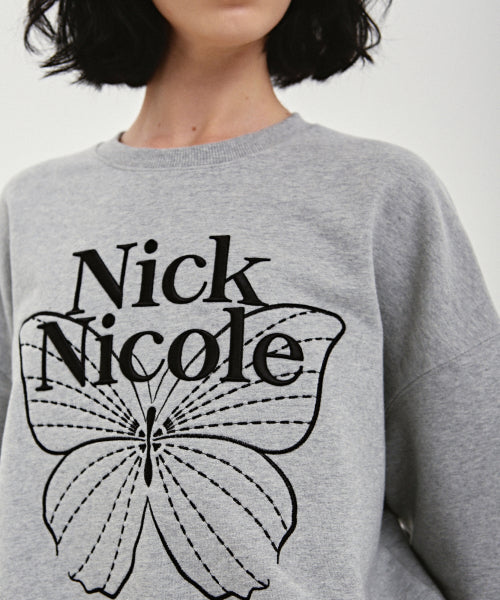 VOLUME BUTTERFLY SIGNATURE SWEATSHIRT #徐睿知同款! - 10 COLORS BLACK