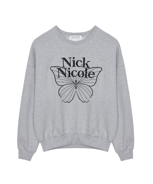 VOLUME BUTTERFLY SIGNATURE SWEATSHIRT #徐睿知同款! - 10 COLORS BLACK