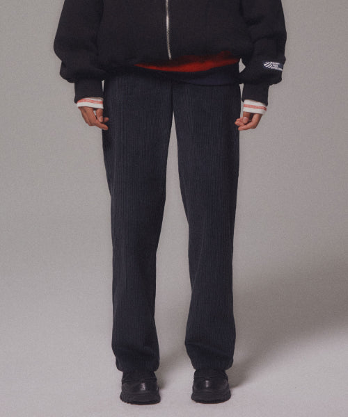 CORDUROY STRAIGHT PANTS - 4 COLORS NAVY