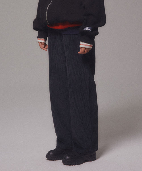 CORDUROY STRAIGHT PANTS - 4 COLORS NAVY