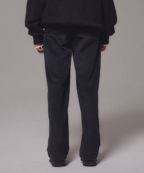 CORDUROY STRAIGHT PANTS - 4 COLORS NAVY