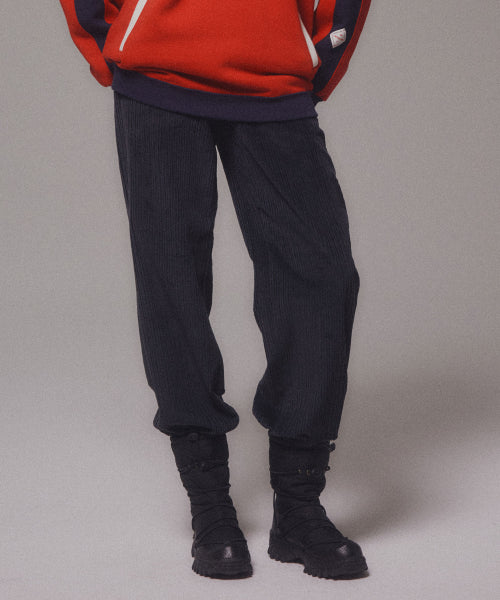 CORDUROY STRAIGHT PANTS - 4 COLORS NAVY