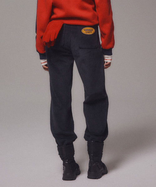 CORDUROY STRAIGHT PANTS - 4 COLORS NAVY