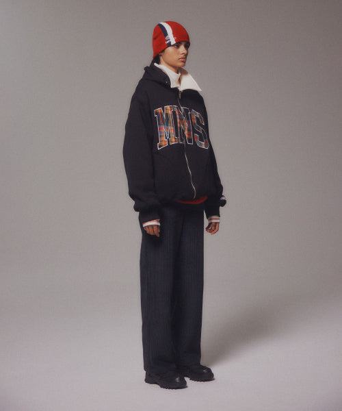 CORDUROY STRAIGHT PANTS - 4 COLORS NAVY