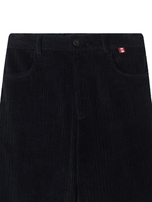 CORDUROY STRAIGHT PANTS - 4 COLORS NAVY