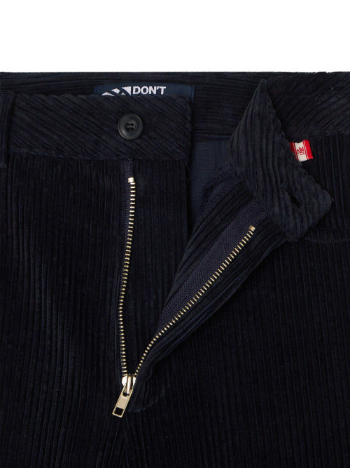 CORDUROY STRAIGHT PANTS - 4 COLORS NAVY