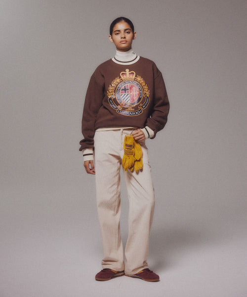 CORDUROY STRAIGHT PANTS - 4 COLORS CREAM