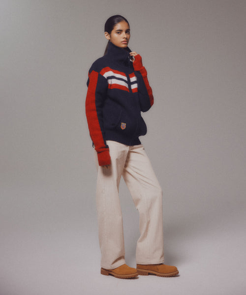 CORDUROY STRAIGHT PANTS - 4 COLORS CREAM
