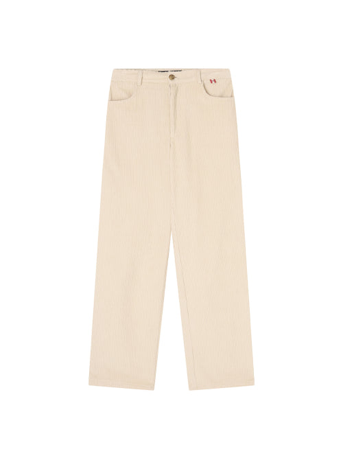 CORDUROY STRAIGHT PANTS - 4 COLORS CREAM