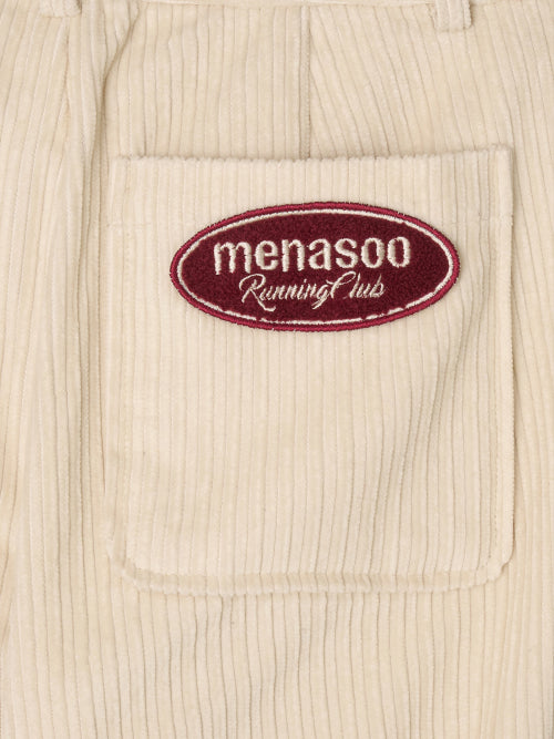 CORDUROY STRAIGHT PANTS - 4 COLORS CREAM