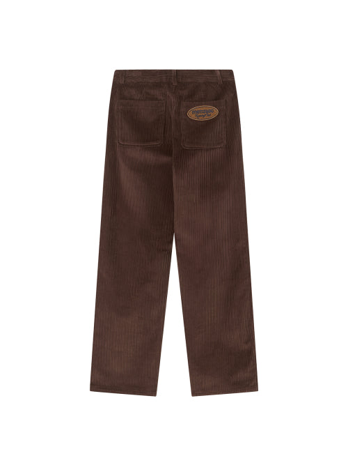 CORDUROY STRAIGHT PANTS - 4 COLORS BROWN