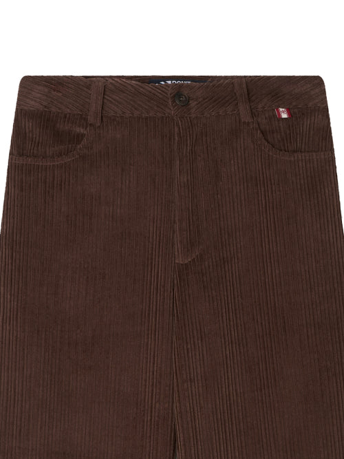 CORDUROY STRAIGHT PANTS - 4 COLORS BROWN