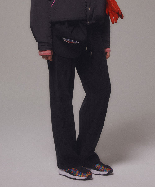 CORDUROY STRAIGHT PANTS - 4 COLORS BLACK