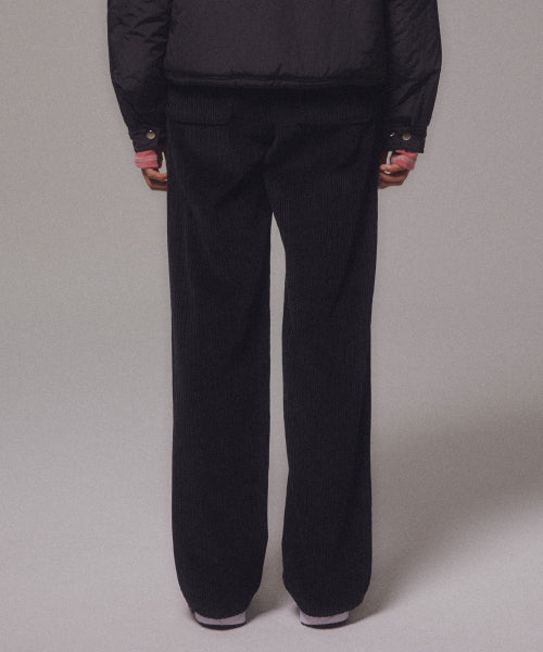 CORDUROY STRAIGHT PANTS - 4 COLORS BLACK