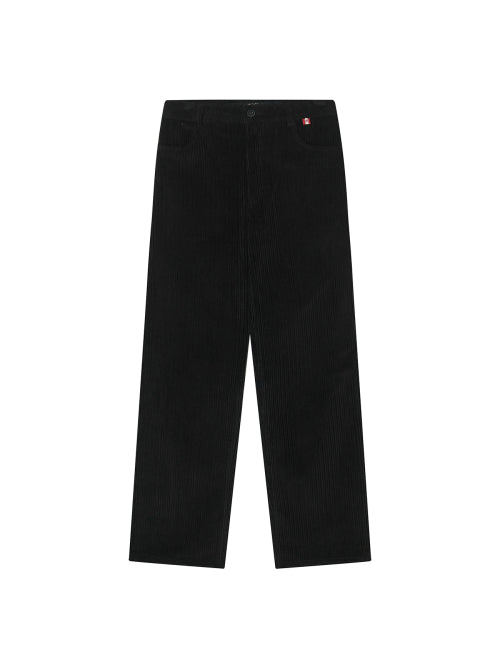 CORDUROY STRAIGHT PANTS - 4 COLORS BLACK