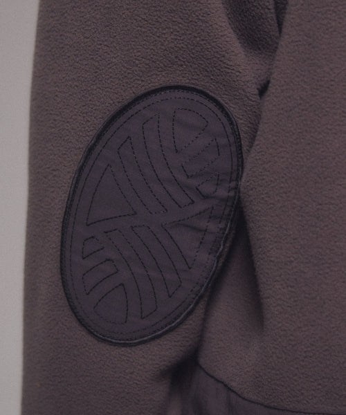 FLEECE HOOD JACKET - 2 COLORS CHARCOAL