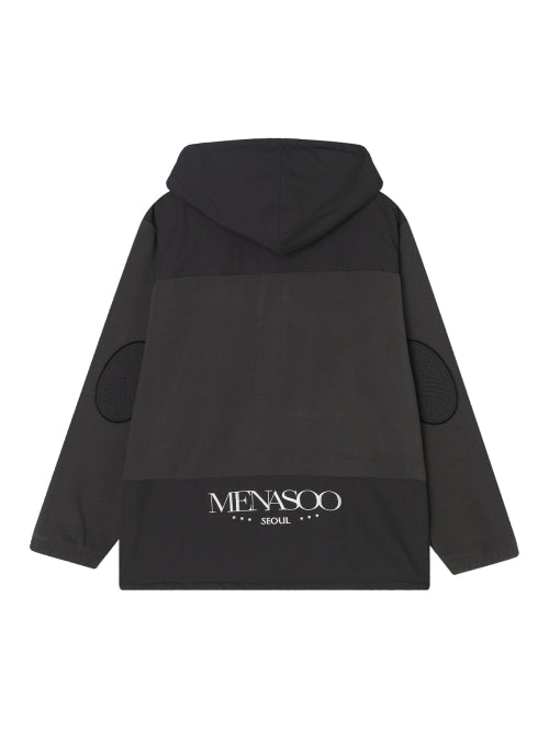 FLEECE HOOD JACKET - 2 COLORS CHARCOAL
