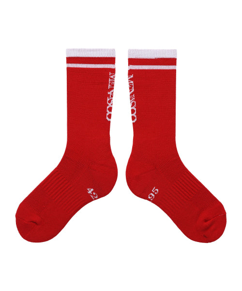 [10 PACK] RUNNING CREW FLOGGER FIT SOCKS - 3 COLORS RED