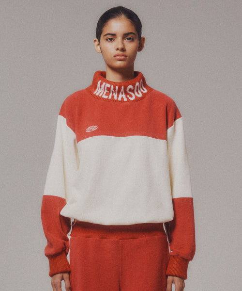 KNIT HIGH NECK - 2 COLORS RED