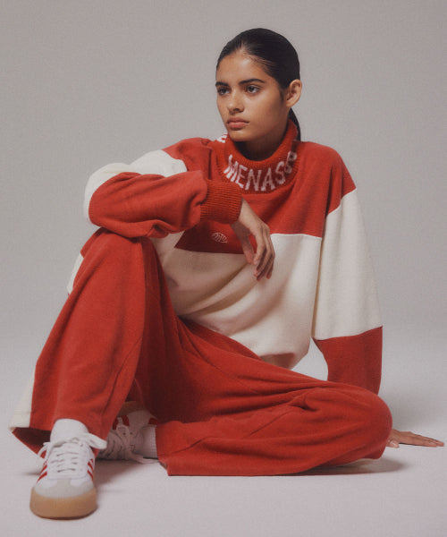 KNIT HIGH NECK - 2 COLORS RED