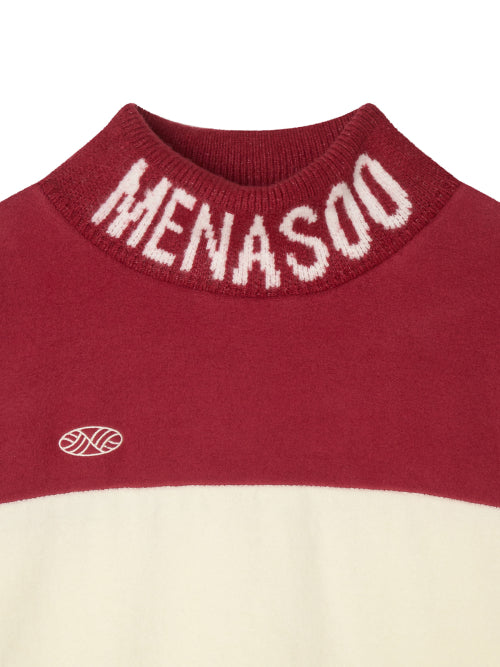 KNIT HIGH NECK - 2 COLORS RED