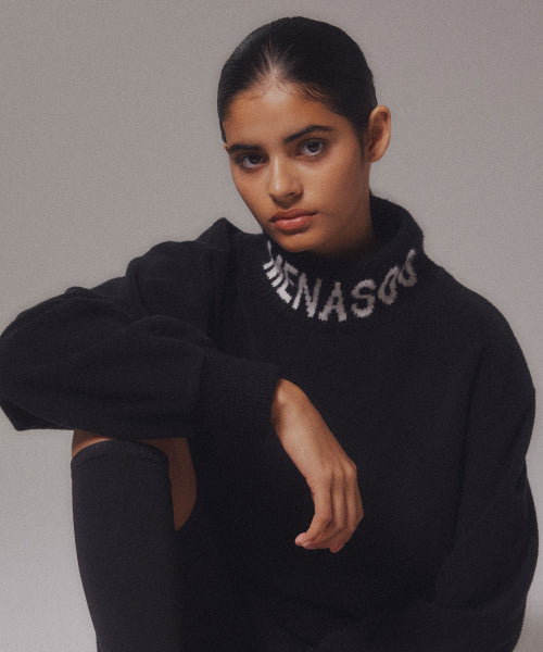 KNIT HIGH NECK - 2 COLORS BLACK