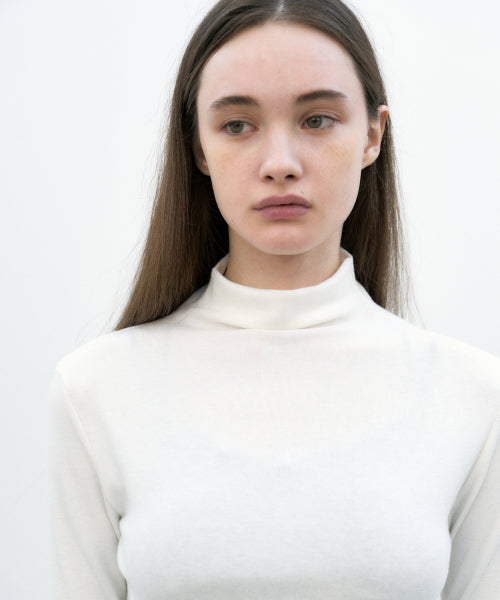 HIGH NECK SLIM TOP #徐睿知同款! - 11 COLORS IVORY