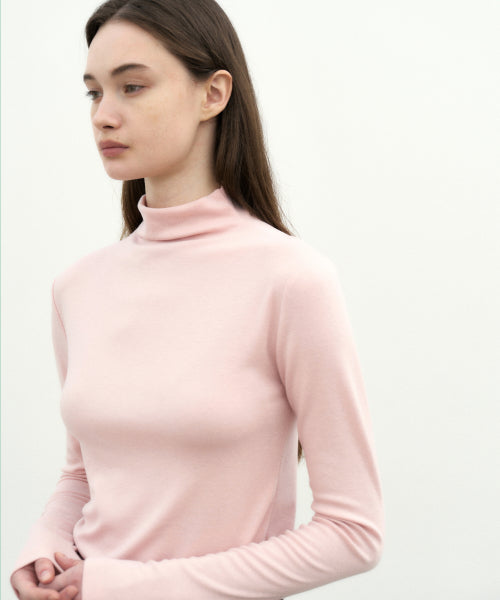 HIGH NECK SLIM TOP #徐睿知同款! - 11 COLORS PINK