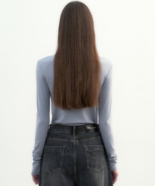 HIGH NECK SLIM TOP #徐睿知同款! - 11 COLORS AS SHOWN